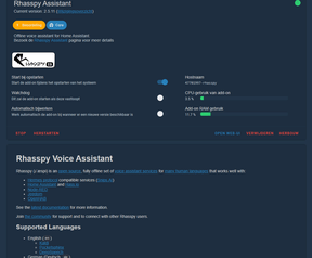 Rhasspy als Home Assistant Add-on