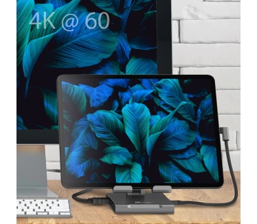j5create JTS224-N Standaard onder meerdere hoeken: met dockingstation voor iPad Pro®