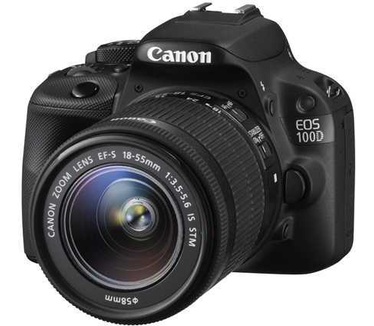 Canon EOS 100D + EF-S 18-55mm f/3.5-5.6 IS STM + EF-S 55-250mm f/4-5.6 IS II Zwart