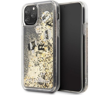 Karl Lagerfeld Charms Glitter Case - iPhone 11 Pro (5.8") - Goud  Goud