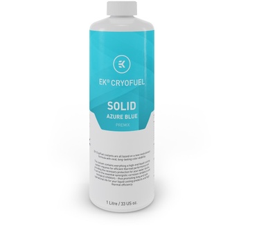 EK Water Blocks EK-CryoFuel Solid Azure Blue (Premix 1000mL)