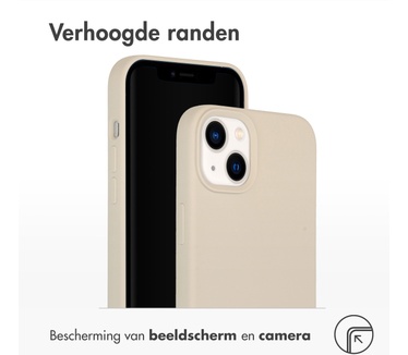 Accezz Liquid Silicone Backcover iPhone 14 Plus - Stone