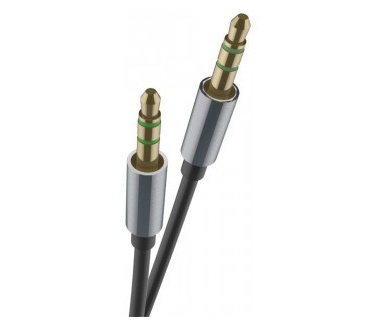 Rock Audiokabel 3.5mm - 100cm - Grey