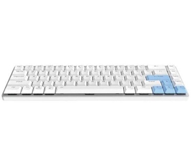 Dareu EK868 White 65% Brown Low-Profile Switch Bluetooth Engels Mechanisch Gaming Toetsenbord