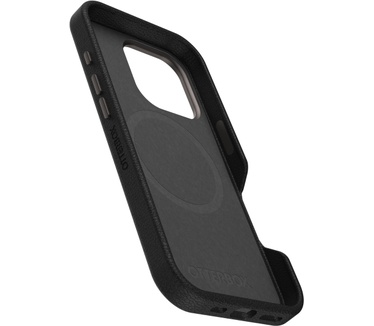 Otterbox Symmetry Series Cactus Leather voor MagSafe voor iPhone 16 Pro, Noir Ash