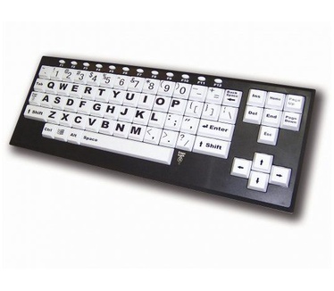 Ergoline BigKey Vision toetsenbord - witte toetsen (uppercase )