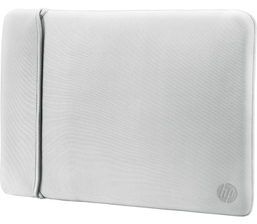 HP 14" Neoprene Reversible Sleeve Zilver, Zwart