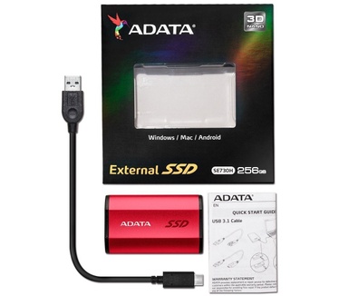 Adata SE730H 512GB (ASE730H-512GU31-CRD) 512GB Rood