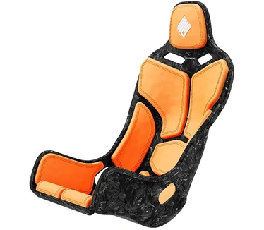 SIMGASM Atlas Formula - Carbon-look, oranje kussens