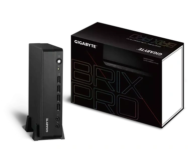 Gigabyte BRIX GB-BSRE-1605. Type behuizing: 1L maat pc, Producttype: Mini PC barebone. Ondersteunde geheugen types: DDR4-SDRAM, Aantal geheugenslots: 2, Maximum intern geheugen: 32 GB. Ondersteunde types opslag-drives: HDD & SSD, Opslag schijf-interface: 