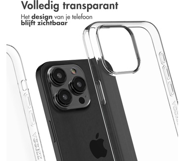 Accezz 100% Recycled Clear Backcover iPhone 15 Pro Max - Transparant
