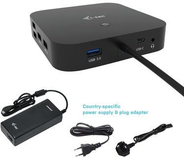 i-tec USB-C HDMI DP Docking Station with Power Delivery 100 W + i-tec Universal Charger 112 W