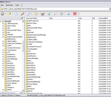 RegCool 3.011 screenshot