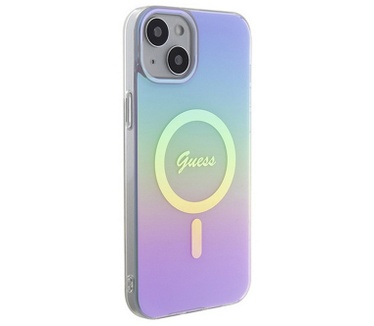 Guess Iridescent MagSafe Back Case - iPhone 15 Plus (6.7") Paars Paars