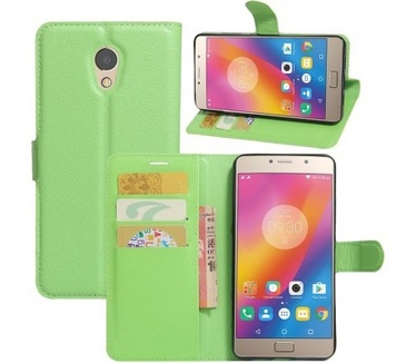 qMust Lenovo P2 Wallet Case - TPU frame - Green