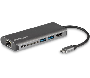 Startech.com USB-C Mini Dock - SD/SDHC, 60W Power Delivery, 4K HDMI GbE, 2x USB 3.0