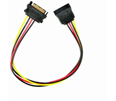 Gembird SATA, 0.3 cm Geel, Zwart