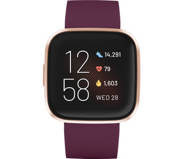 Fitbit Versa 2 Rosé Goud (Zwart)