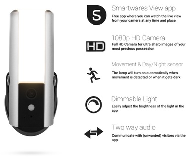 Smartwares CIP-39901 Guardian | Beveiligingscamera & licht