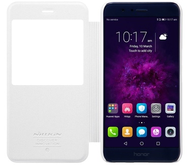 Nillkin New Sparkle S-View Book Case - Huawei Honor 8 Pro - Wit Wit