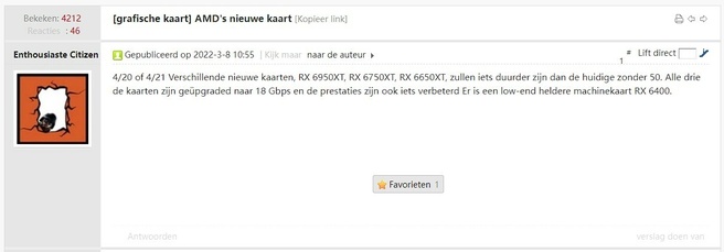 Chiphell-gerucht AMD Radeon RX 6x50-serie