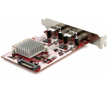 Startech.com 4-Port USB PCIe Kaart - 10Gbps USB PCI Express Uitbreidingskaart met 2 Controllers - 2x USB-C & 2x USB-A ports (USB 3.2/3.1 Gen 2) - USB/USB-C PCI-e Kaart - Full Profile