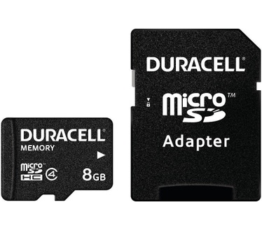 Duracell microSD Class 4 inclusief SD-adapter 8GB