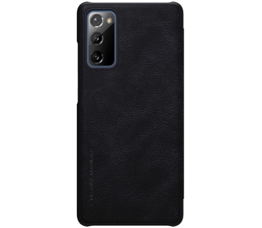 Nillkin Qin PU Leather Book Case - Samsung Galaxy S20 FE - Zwart Zwart