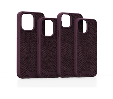 Njord byElements Salmon Leather Magsafe Case for iPhone 15, Rust