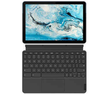Lenovo IdeaPad Duet Chromebook (ZA6F0004NL, Qwerty toetsenbord) Blauw