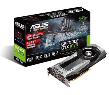 Asus GeForce GTX 1070 Founders Edition 8GB