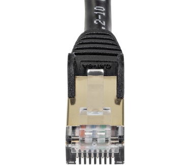 Startech.com CAT6a kabel snagless RJ45 connectors koperdraad stp kabel 7,5 m zwart Zwart