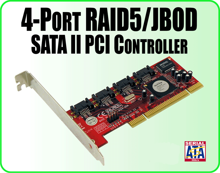 Addonics 4Port RAID 5 / JBOD SATA II PCI Controller kopen? Prijzen