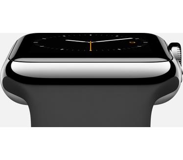 Apple Watch 38mm Roestvrij Staal - Zwart sportbandje (Zwart)