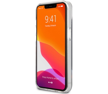 BMW M-Line Tricolor Back Case iPhone 13 Mini (5.4") - Transparant Transparant