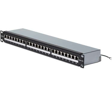 Startech.com 24 Port 1U Shielded Cat6A Patch Panel, 110 Punch Down, Rack Monteerbaar Cat6A RJ45 STP Ethernet Patchpaneel