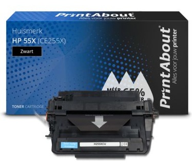 PrintAbout Huismerk HP 55X (CE255X) Toner Zwart Hoge capaciteit