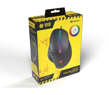 Tracer GAMEZONE SNAIL RGB USB muis (Bedraad), Muis, Zwart