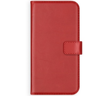 Selencia Echt Lederen Bookcase Samsung Galaxy A8 (2018) - Rood