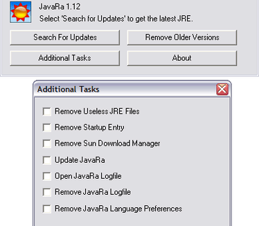 JavaRa 1.12 screenshot