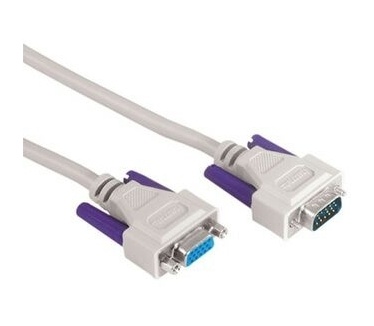 Hama Monitor VGA Ext. Cable, 15-pin HDD Male Plug - 15 pin HDD Female Jack