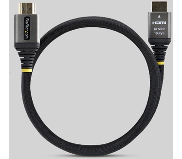 Startech.com 2m Premium Gecertificeerde High Speed HDMI Kabel, Ultra Flexibele Gevlochten High Flex HDMI Kabel, 4K 60Hz / 1440p 144Hz met HDR10 / ARC, 18Gbps