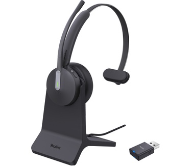 Yealink WH64 Hybrid Mono with Charging Stand Teams (Zwart)