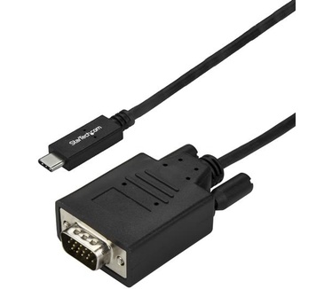 Startech.com 3 m USB-C naar VGA kabel 1920 x 1200 zwart