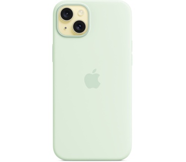 Apple Siliconenhoesje met MagSafe voor iPhone 15 Plus - Zacht mintgroen