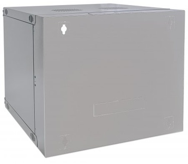 Intellinet 19" Double Section Wallmount Cabinet, 9U, 600mm depth, Flatpack, Grey