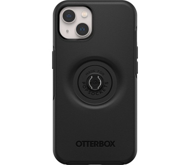 Otterbox OtterBox Otter+Pop Case voor iPhone 13, Schokbestendig, Valbestendig, Beschermhoes met PopSockets PopGrip, 3x getest volgens militaire standaard, Antimicrobieel, Zwart