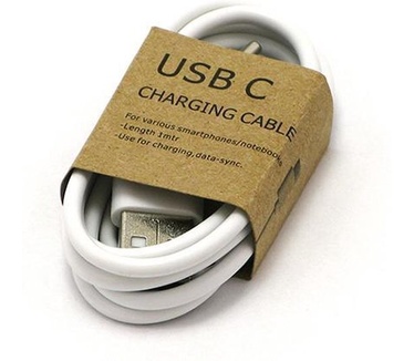 Grab 'n Go USB-C naar USB-A kabel 1m - Wit, V2 Wit