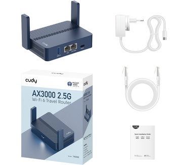 Cudy AX3000 2.5G Wi-Fi 6 Mini VPN Router