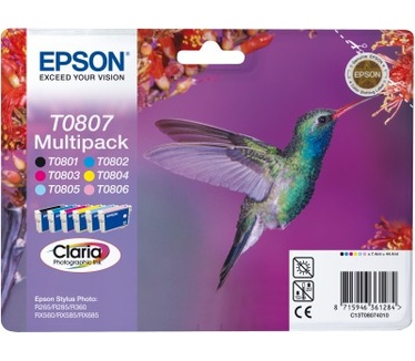 Epson Multipack 6-kleur T0807 Claria Photographic Ink